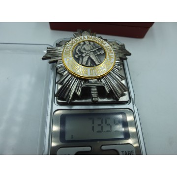 Jugosławia Order Armii Ludowej 3 kl. + pudełko i dokument