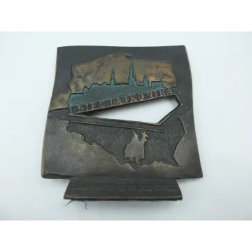 Medal statuetka Bieg Lajkonika 2007 Kraków Ewa Wójcik-Konstantinovska