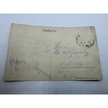 Pocztówka Hala Szrenicka ludzie Neue schlesische Baude Karkonosze