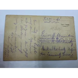 Pocztówka Brzeg Brieg Liceum Miejskie FELDPOST 1917