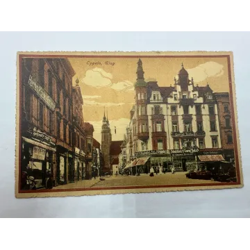 Pocztówka OPOLE RYNEK Oppeln ring FELDPOST 1917 ROK, ORYGINAŁ !!!