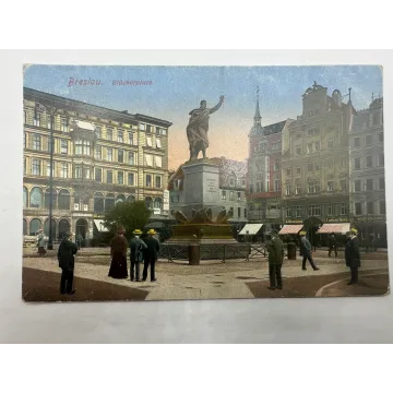 Pocztówka Breslau Wrocław plac Solny dawniej Blücherplatz FELDPOST 1916 rok - SPRZEDANA