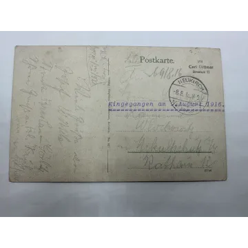 Pocztówka Breslau Wrocław plac Solny dawniej Blücherplatz FELDPOST 1916 rok - SPRZEDANA