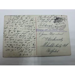 Pocztówka Breslau Wrocław Kościół Świętego Krzyża i Katedra FELDPOST 1916 r