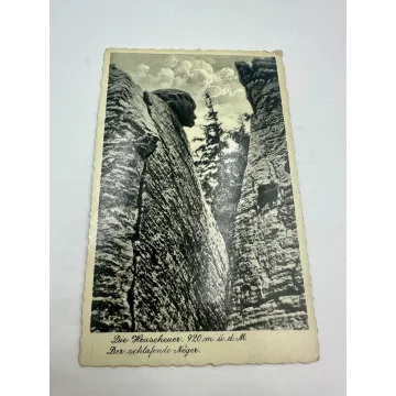 Pocztówka Góry Stołowe Heuscheuergebirge Der Schlafende Neger