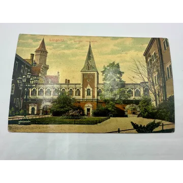 Pocztówka Legnica Liegnitz Zamek Piastowski przedwojenna oryginalna