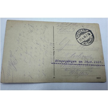 Pocztówka Breslau Wrocław muzeum Kaiser Friedrich Denkmal Feldpost 1916 r -SPRZEDANA