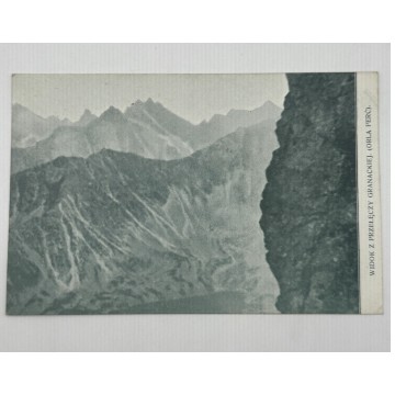 Pocztówka Tatry WIDOK Z PRZEŁĘCZY GRANACKIEJ ksiądz Walenty Gadowski