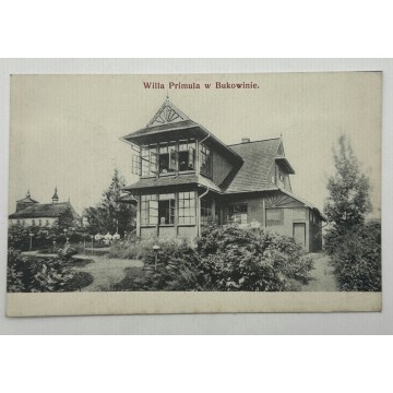 Pocztówka willa Primula, Bukowina Tatrzańska ksiądz Gadowski