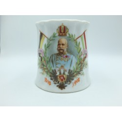Patriotyczny kubek Franciszek Józef I 1848-1908 Viribus Unitis