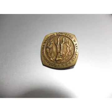 ODZNAKA Przypinka Wystawa Łowiecka w XXV-lecie PRL WARSZAWA 1969 rok - SPRZEDANA