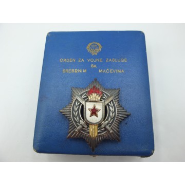 Jugosławia, Order Zasługi Wojskowej III klasa + pudełko