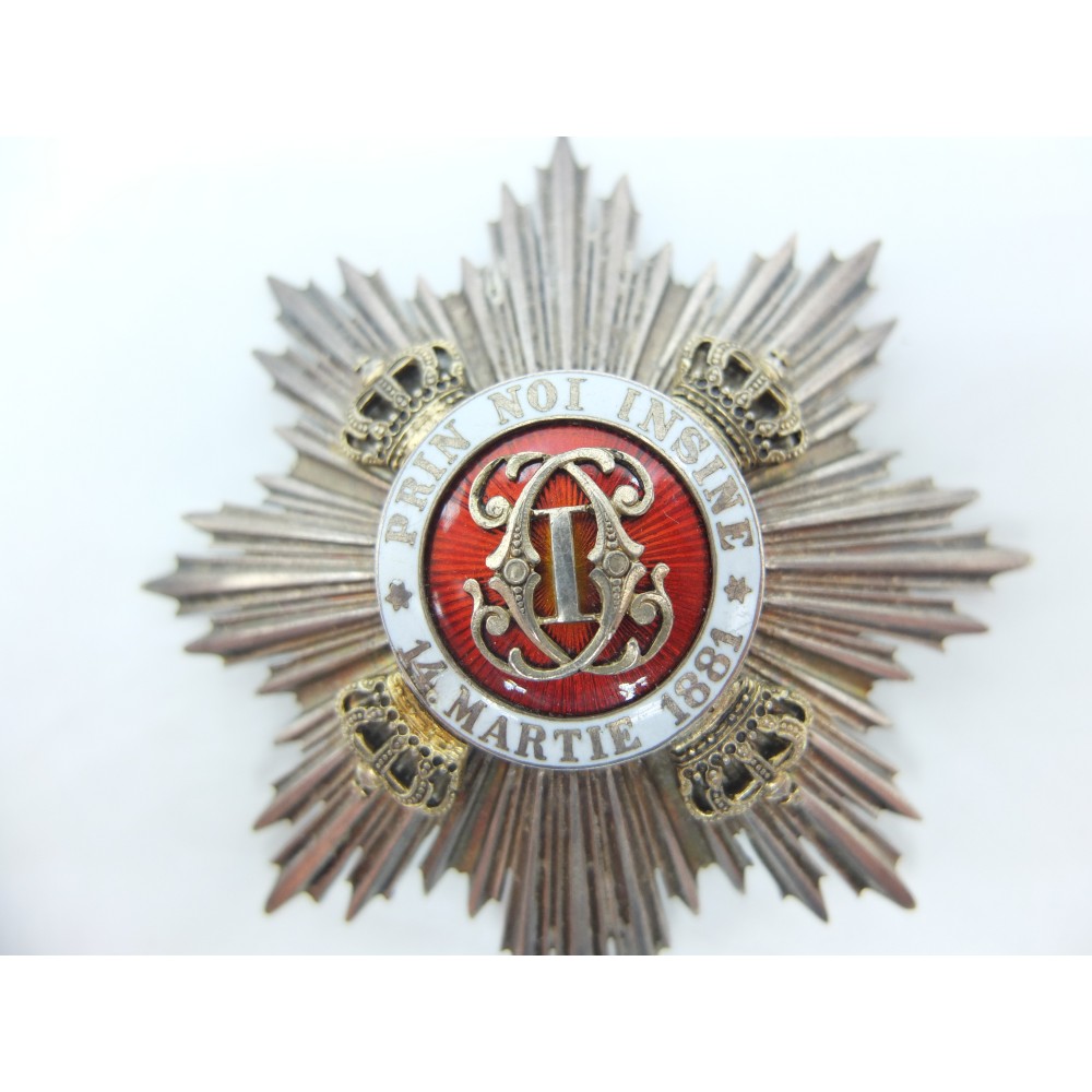 Rumunia Order Korony Rumunii Gwiazda Oficerska II Typ 1932 - 1947