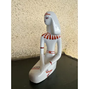 Figurka porcelanowa Egipcjanka Bogucice porcelana PRL design dizajn - SPRZEDANA