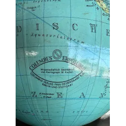 Piękny stary vintage zabytkowy globus polityczny ziemia Columbus Erdglobus 1962 rok !!!