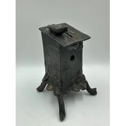 Antyczna skarbonka w stylu secesyjnym, domek dla ptaków - SPRZEDANA