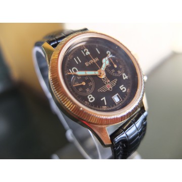 Poljot Buran chronograph mechanical aviation watch  23 jewels